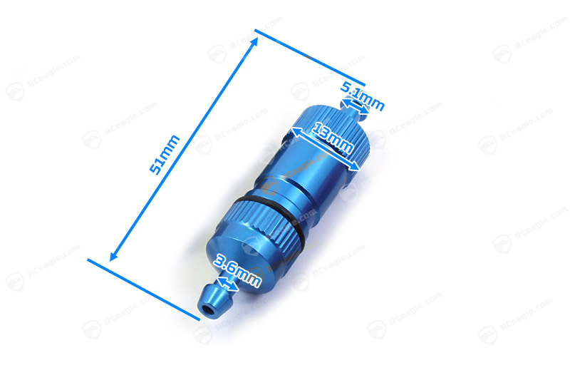 Benzinfilter Alu BIG 2 Rot