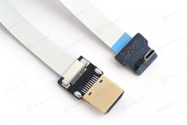 Micro HDMI zu HDMI Adapter Kabel 20cm für FPV-Gimbal Flachbandkabel