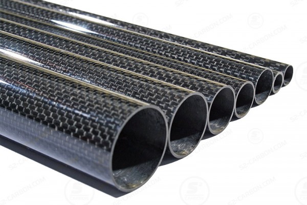 Carbon Rohr 20 x 18 x 1000 mm Glanz