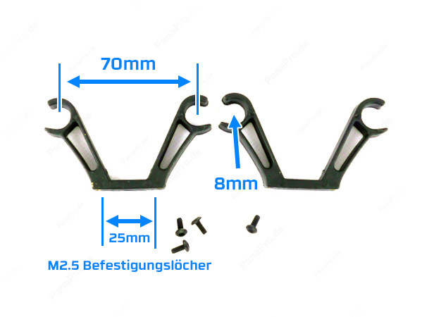 Multicopter Gimbal/Akku Klemmen 8mm, DIY Bauteile, Multicopter